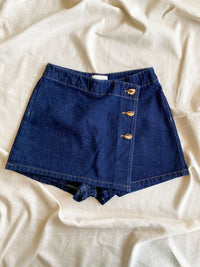 Falda Short denim azul