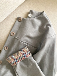 Cropped Jacket gris