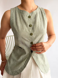 Chaleco Niza verde agua