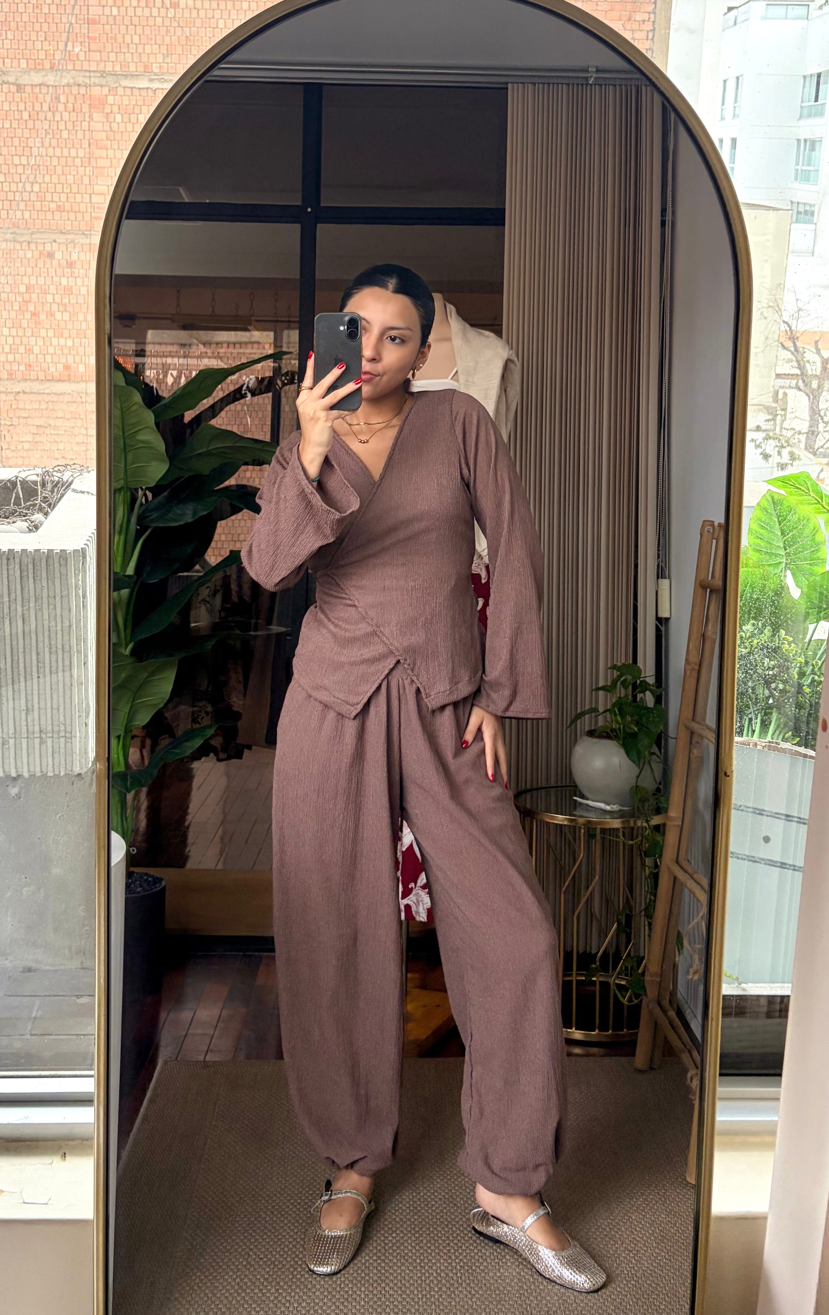 Pantalón Convertible cocoa