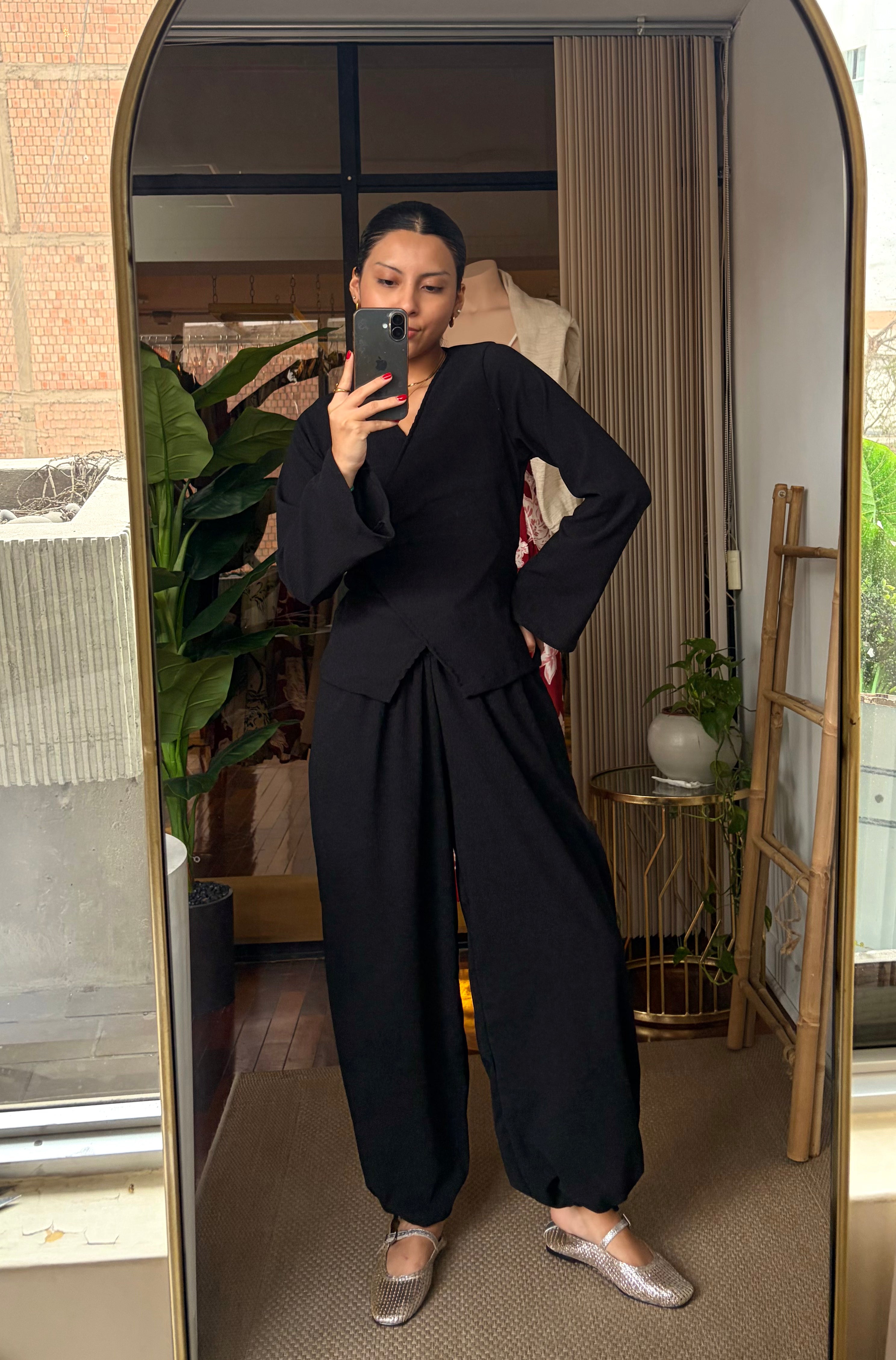 Pantalón Convertible negro