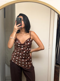 Blusa Amélie marrón