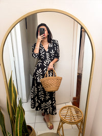 Vestido Londres print negro