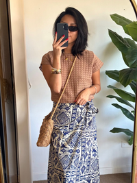 Blusa tejida Aura cocoa