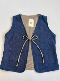 Chaleco Lyon azul/beige